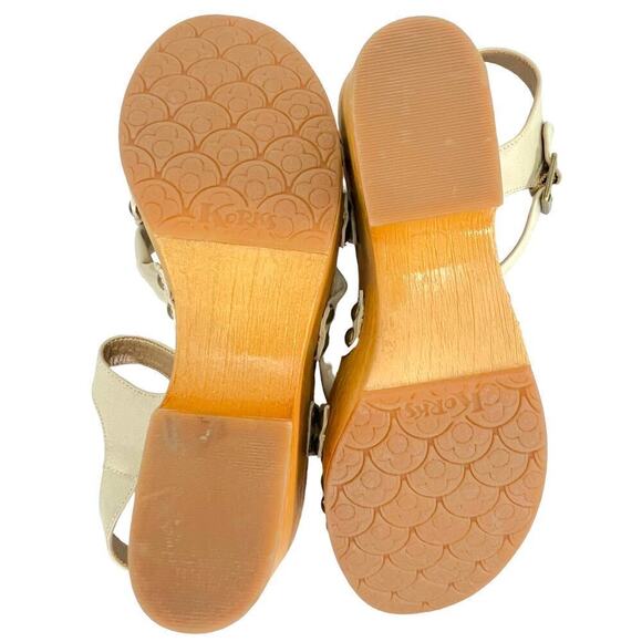 Korks Ease Dawson Platform Wedge Sandals Off White Womens Size 9M NEW - Picture 6 of 11